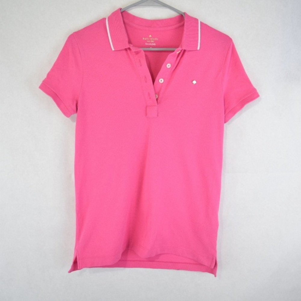 Kate Spade pink polo sz S